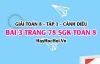 Giải bài 3 trang 78 Toán 8 Tập 1 SGK Cánh Diều